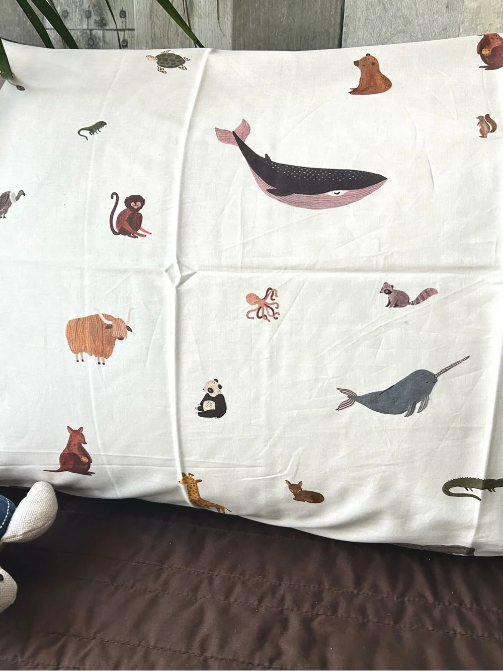 🌴Whimsical Gathre Menagerie Zoo Animals Twin Sheet Set - Target